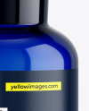 250ml Apothecary Blue Glass Bottle Mockup