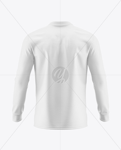 Men’s Long Sleeve T-Shirt Mockup - Back View