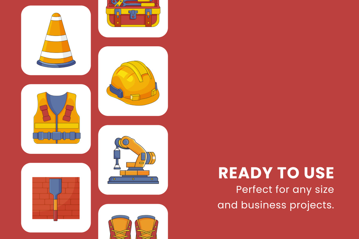 Labour Day 2D Icon Illustration Set Vol 1