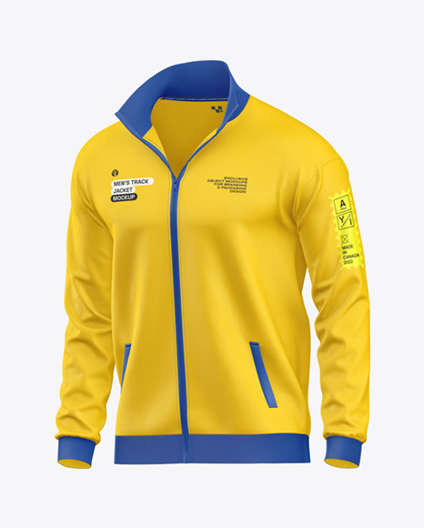 Long Sleeve Track Jacket Mockup