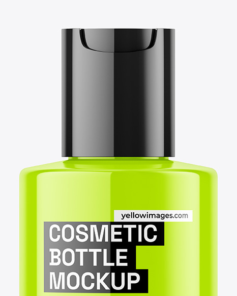 Glossy Cosmetic Bottle Mockup