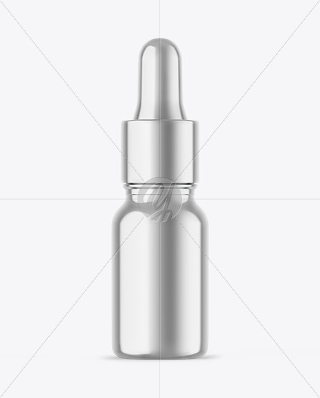 Metallic Dropper Bottle Mockup