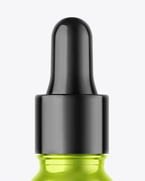 Metallic Dropper Bottle Mockup