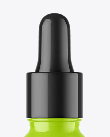 Glossy Dropper Bottle Mockup