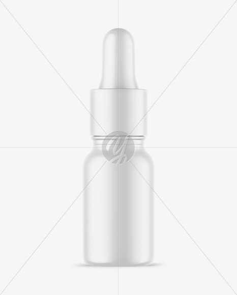 Matte Dropper Bottle Mockup