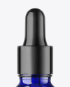 Blue Glass Dropper Bottle Mockup