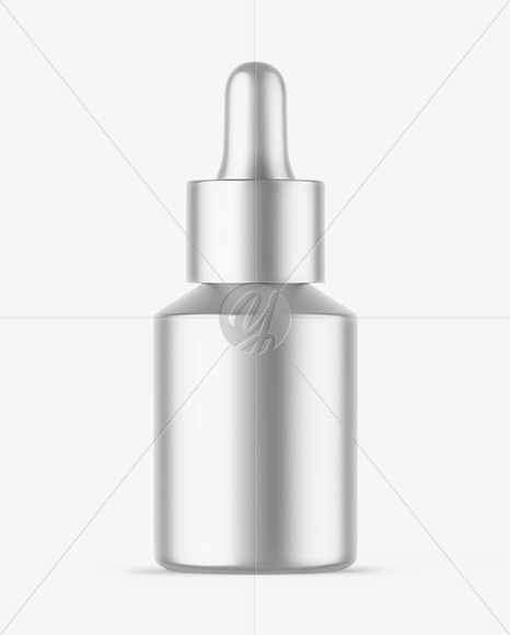 Matte Metallic Dropper Bottle Mockup Matte Metallic Dropper Bottle Mockup