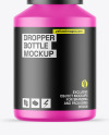 Matte Dropper Bottle Mockup