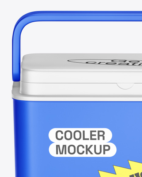 Portable Cooler Mockup - Front View