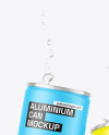 Two Cans W/ Matte Finish Mockup