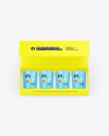Paper Box With Four Matte Candles Mockup