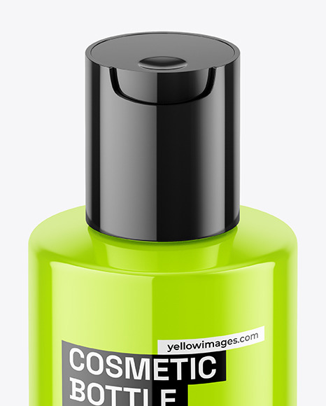 Glossy Cosmetic Bottle Mockup