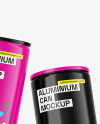 Two Glossy Cans Mockup