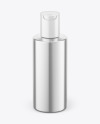 Glossy Metallic Cosmetic Bottle Mockup