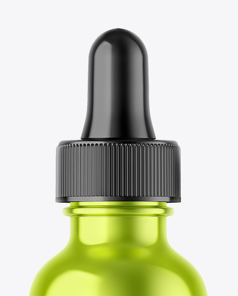 Metallic Dropper Bottle Mockup