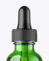 Green Glass Dropper Bottle Mockup