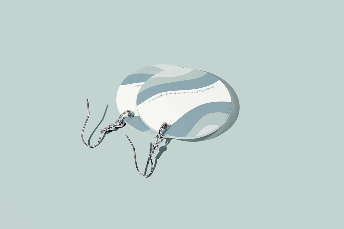 Round Earrings Mockup Round Earrings Mockup