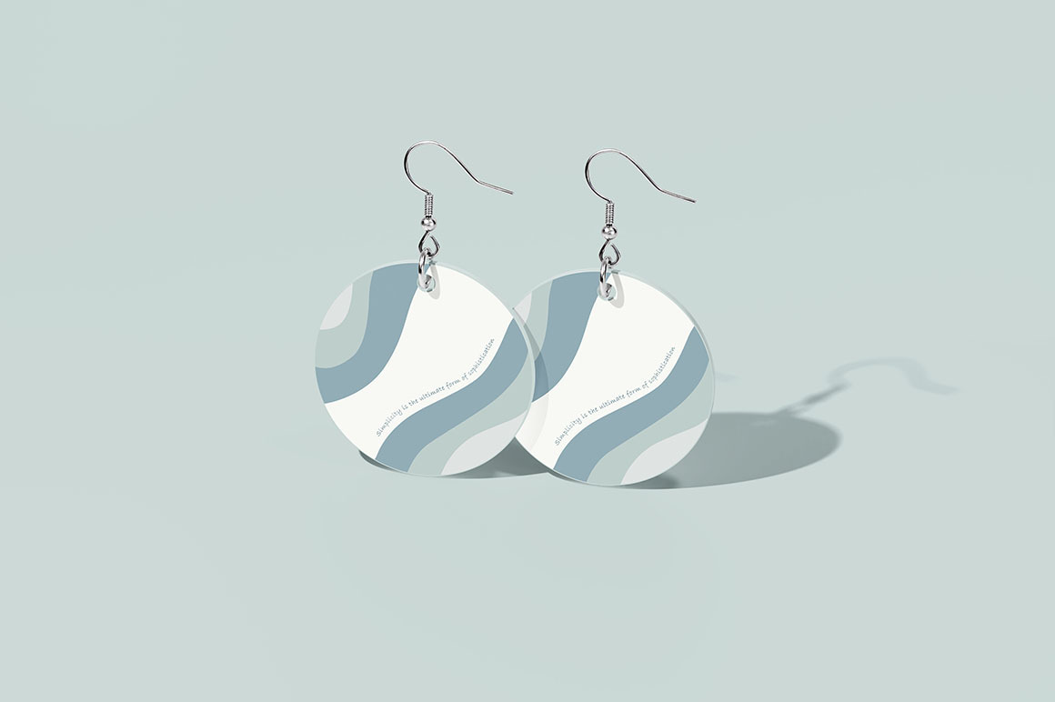 Round Earrings Mockup Round Earrings Mockup