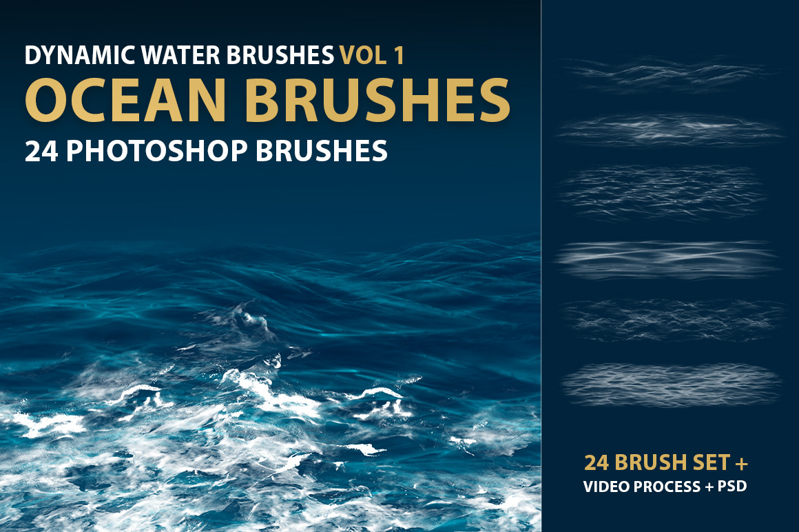 Dynamic Ocean Photoshop Brushes