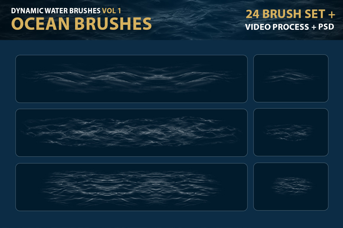 Dynamic Ocean Photoshop Brushes