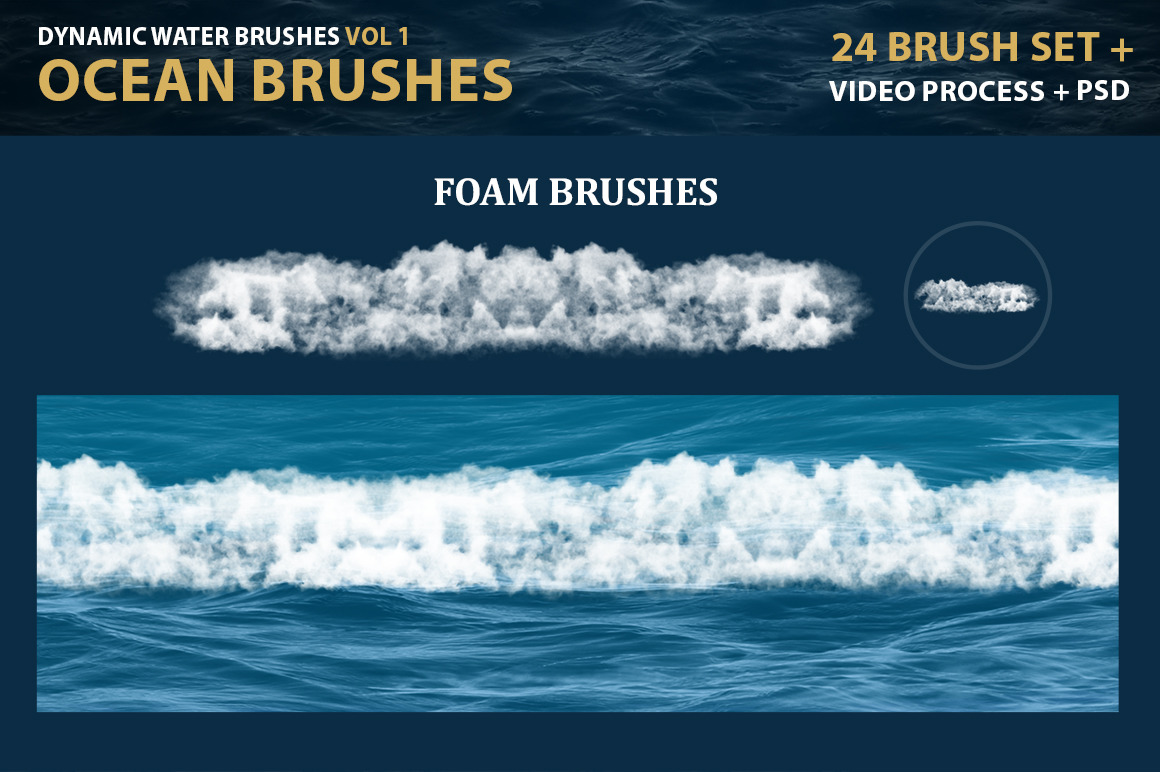 Dynamic Ocean Photoshop Brushes Dynamic Ocean Photoshop Brushes