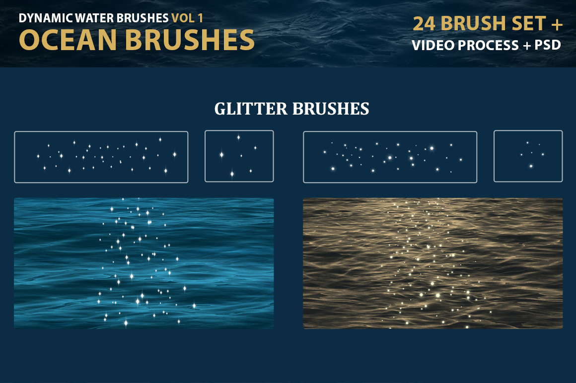 Dynamic Ocean Photoshop Brushes