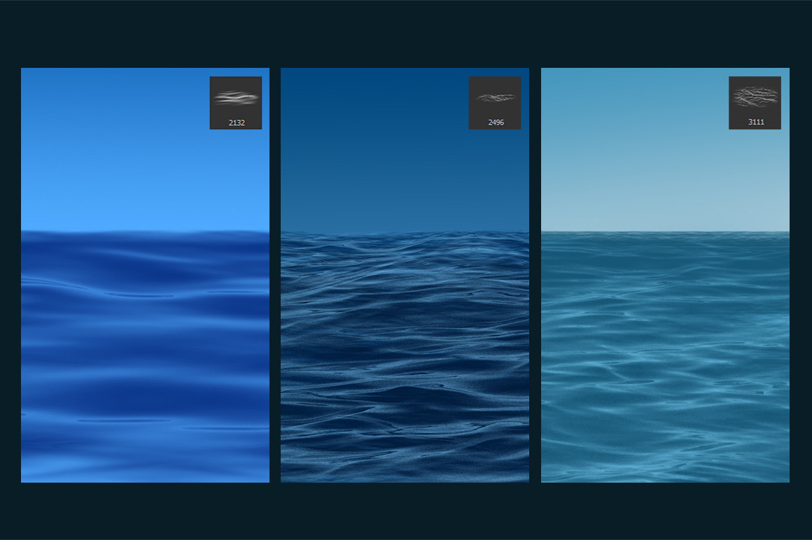 Dynamic Ocean Photoshop Brushes VOL2 Dynamic Ocean Photoshop Brushes VOL2