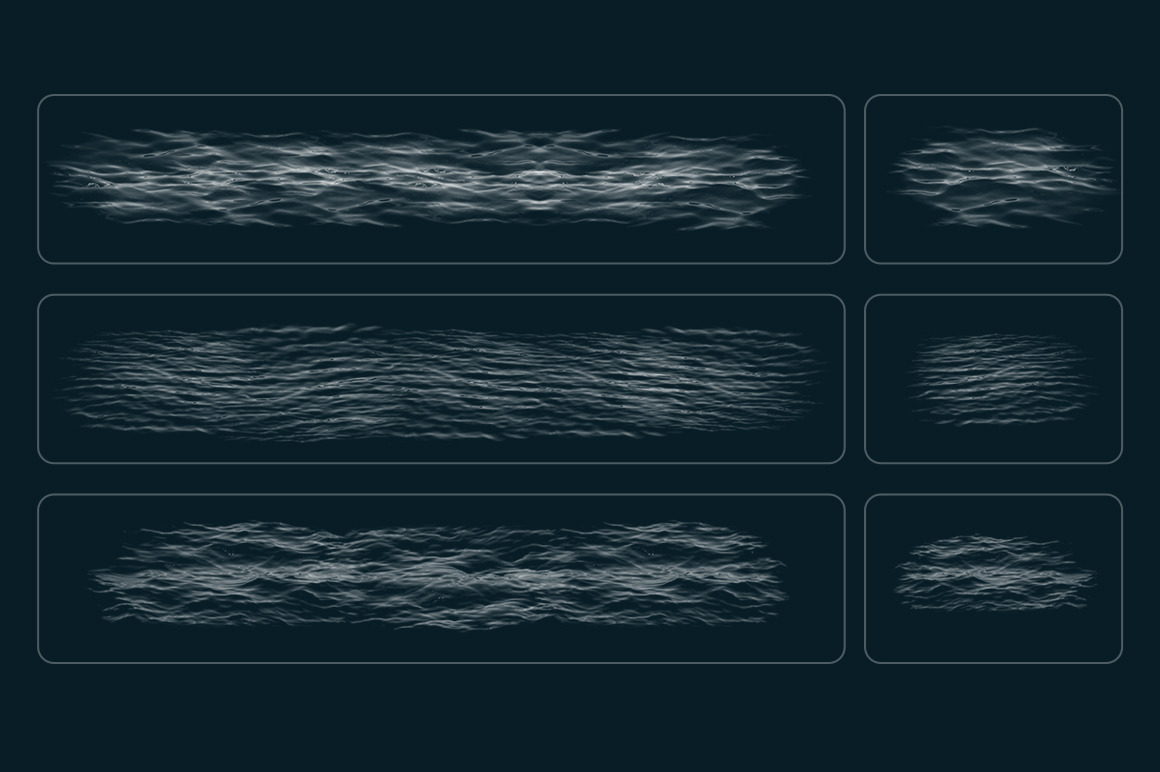 Dynamic Ocean Photoshop Brushes VOL2