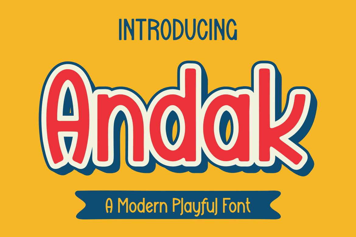 Andak - Modern Playful Font