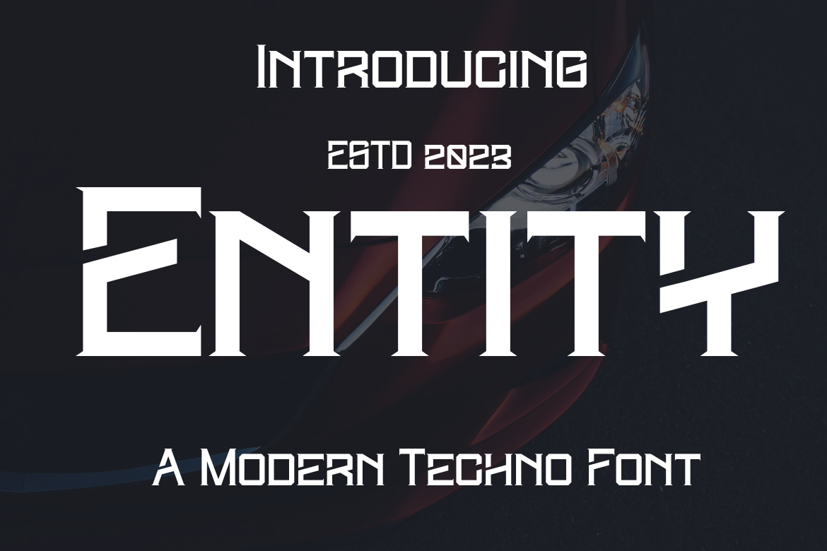 Entity - Modern Techno Font