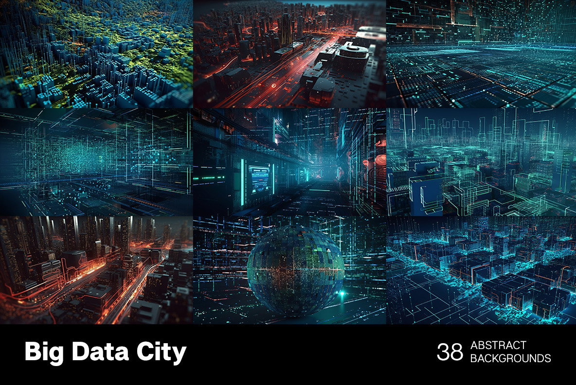 Big Data City backgrounds