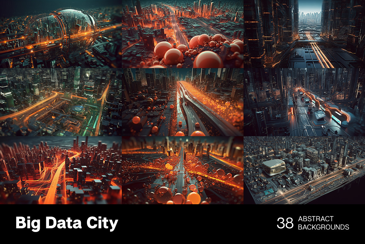 Big Data City backgrounds