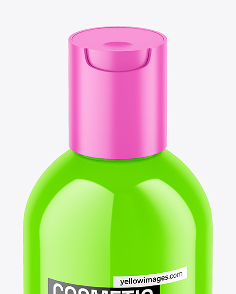 Glossy Cosmetic Bottle Mockup