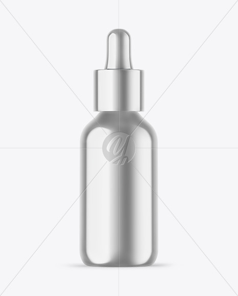 Metallic Dropper Bottle Mockup