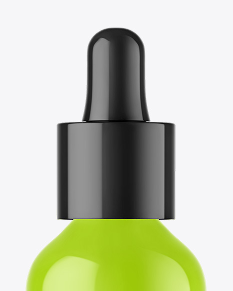 Glossy Dropper Bottle Mockup