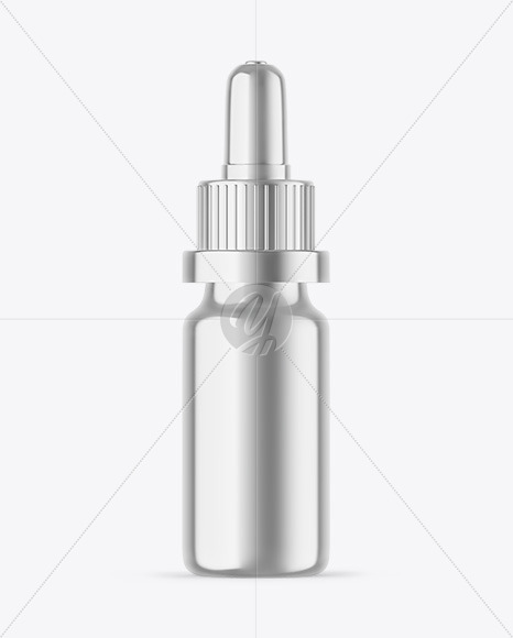 Metallic Dropper Bottle Mockup