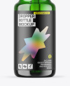 Green Glass Dropper Bottle Mockup