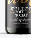Green Glass Bottle With White Wine Mockup Green Glass Bottle With White Wine Mockup