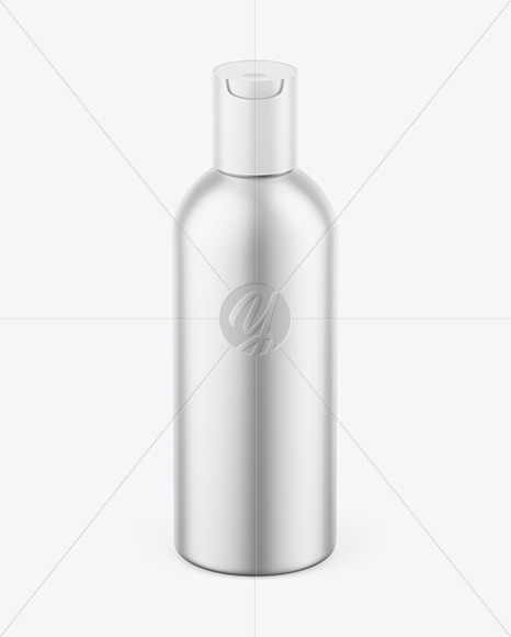 Matte Metallic Cosmetic Bottle Mockup