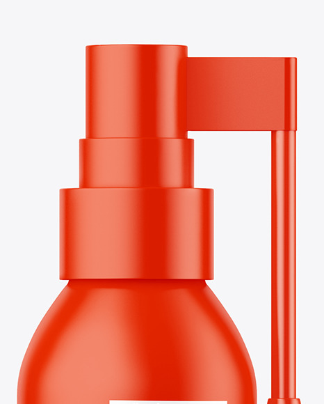 Matte Spray Bottle Mockup