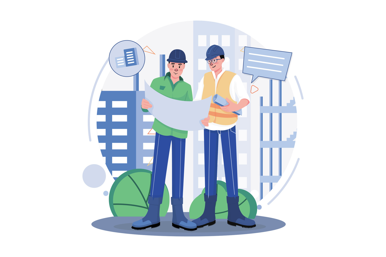 M617_Construction Services Illustration Pack M617_Construction Services Illustration Pack
