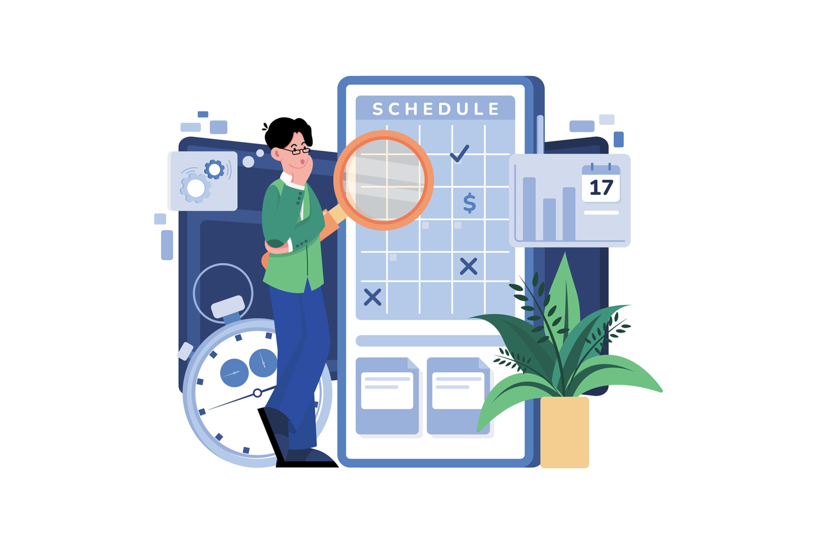 M616_Appointment Scheduling Illustration Pack