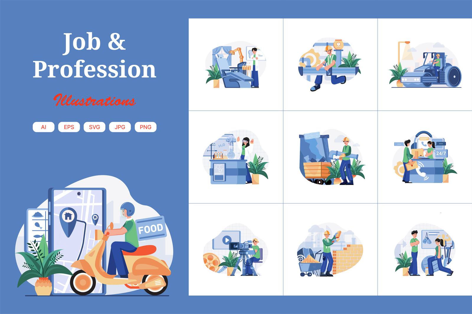 M594_Professions Illustration Pack M594_Professions Illustration Pack