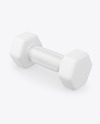 Neoprene Dumbbell with Paper Mockup