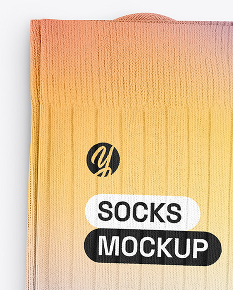 Socks Mockup - Top View