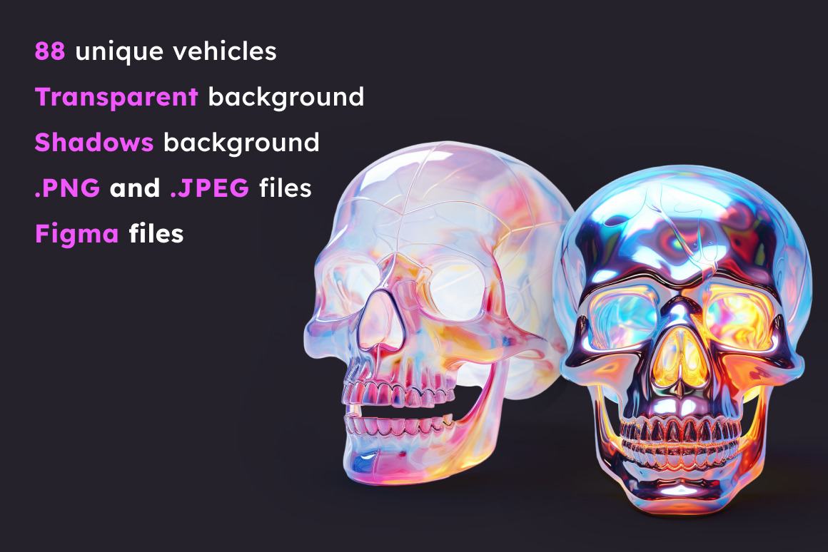 88 Skulls Icon Set