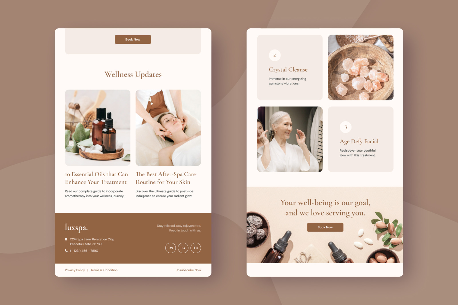 LuxSpa - Beauty & Spa Email Newsletter LuxSpa - Beauty & Spa Email Newsletter