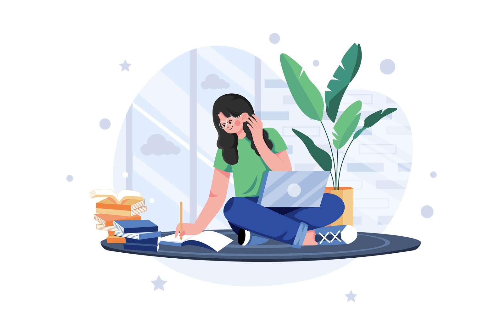 M593_Work From Home Illustration Pack