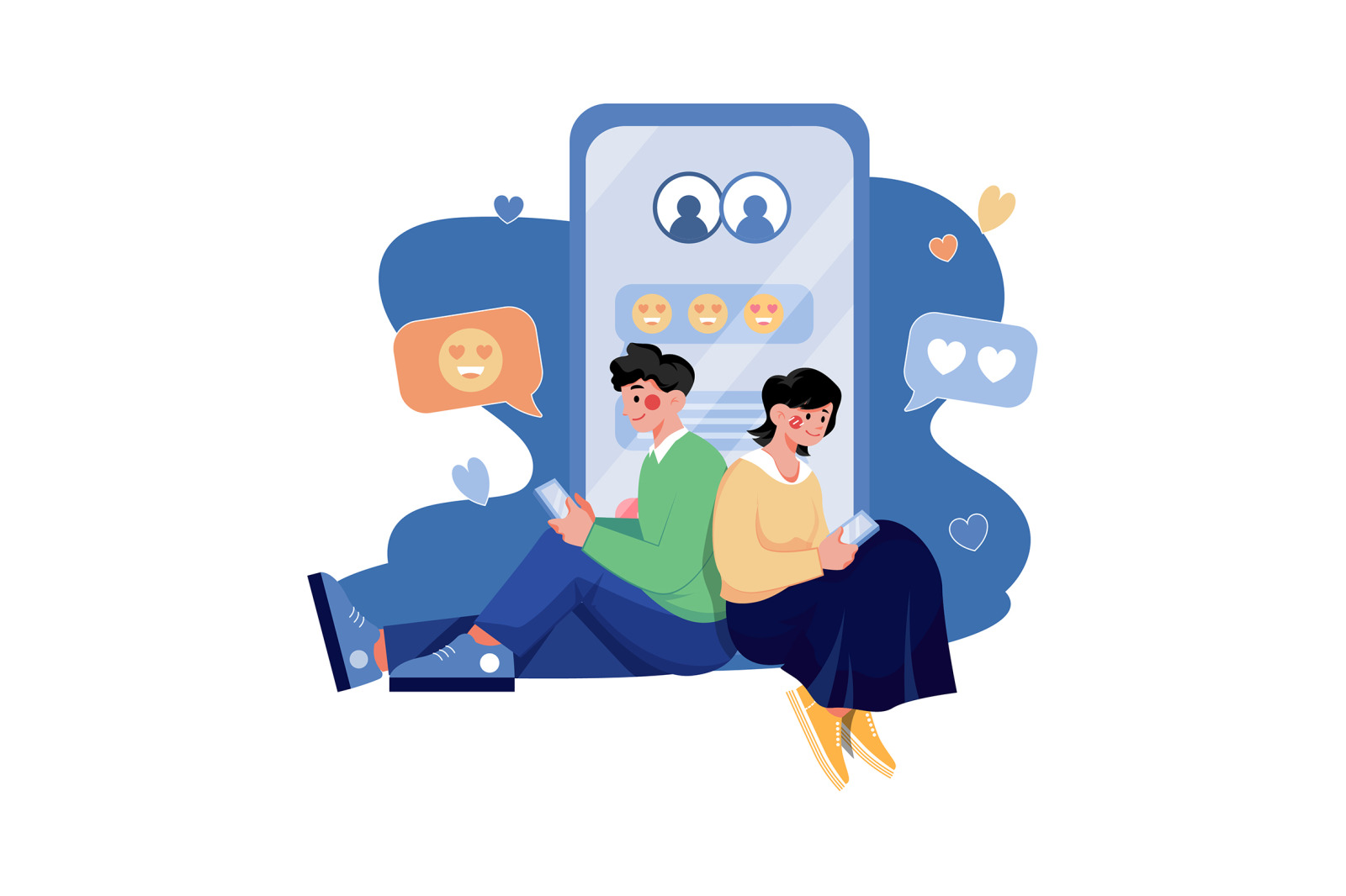 M432_Online Dating Illustration Pack