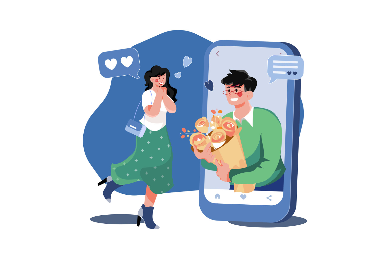 M432_Online Dating Illustration Pack